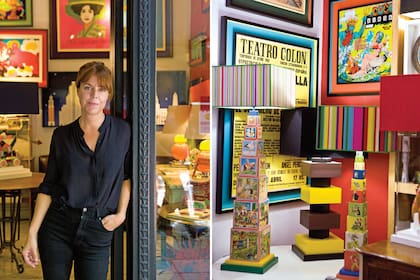 Paz en el local de antigüedades y decoración 30quarenta, sobre la calle Arroyo, donde muchas veces compran objetos para obras