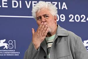 Pedro Almodóvar hoy en Venecia ante la prensa internacional