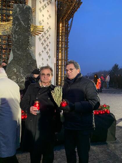 Pedro Lylyk, cónsul honorario de Ucrania en la Argentina, durante su última visita a Kiev