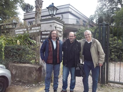 Pedro Peña, Martín Bentancor y Roberto Appratto, en Maldonado, en 2016