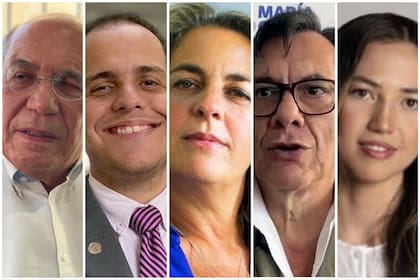 Pedro Urruchurtu, Magallí Meda, Humberto Villalobos, Claudia Macero, Omar González
Activistas Venezolanos refugiados en la Embajada Argentina