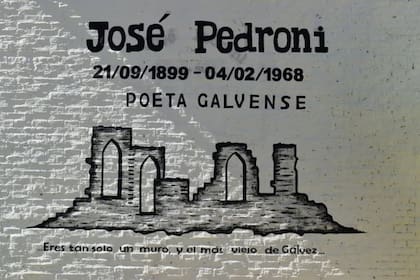 Pedroni, poeta galvense. Hay una sala dedicada a su figura en el museo local.