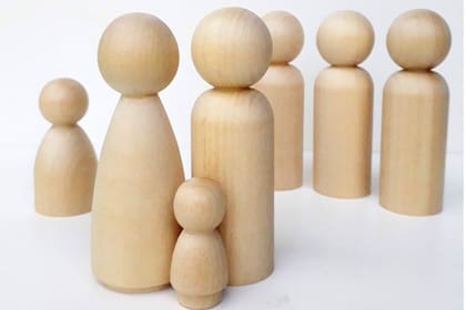 Peg Dolls de madera para pintar