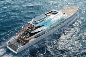 Pegasus, el increíble yate de lujo impreso en 3D y sustentable, que se fundirá con el entorno y será casi invisible para los paparazzi