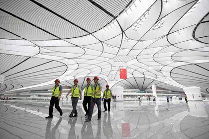 El aeropuerto fue diseñado por Zaha Hadid