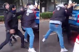 Detuvieron a un hombre por hacer maniobras peligrosas con el auto y atacó a golpes a los agentes