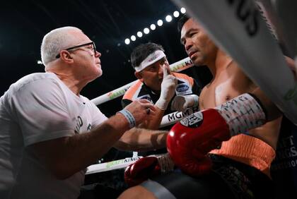 Pelea por el título mundial de Manny Pacquiao y Mario Barrios (Instagram @mannypacquiao)