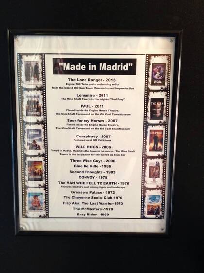 Películas como Wild Hogs, Easy Rider, The Lone Ranger, entre otras, se filmaron en el pueblo de Madrid