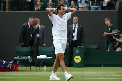 Pella y un torneo inolvidable: llegó a los cuartos de final de Wimbledon