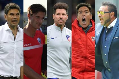 Pellegrino, Leo Franco, Simeone, Berizzo y Mohamed, los cinco técnicos argentinos en la primera división española