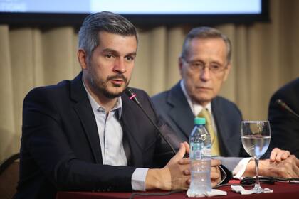 Peña durante el encuentro del CARI