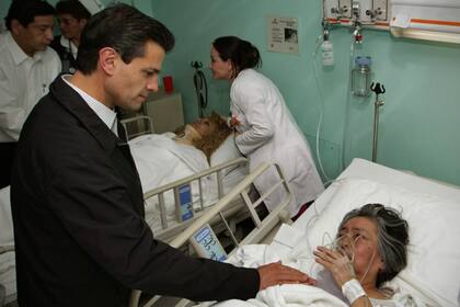Peña Nieto visitó a los heridos