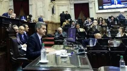 Peña presenta su informe número 11 en la Cámara de Diputados.