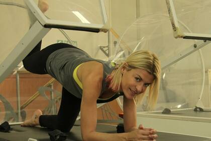 Pensando en el cuerpo. Eugenia, durante una de sus sesiones de entrenamiento.