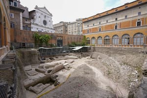 Una excavación arqueológica sacó a la luz el teatro de Nerón en Roma