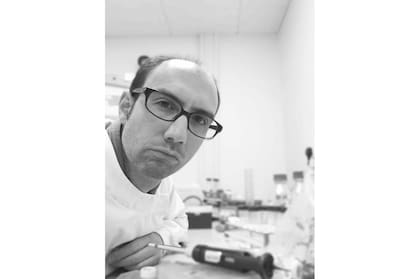 Pepe, en el laboratorio.