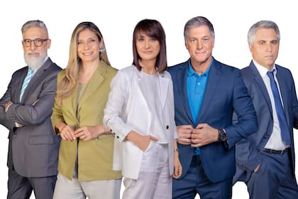 Pepe Gil Vidal, Viviana Valles, María Laura Santillán, Horacio Cabak y Maxi Montenegro