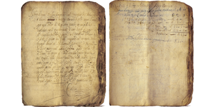 “Pequeña lista de tallas de cinco páginas” es un documento preservado desde 1663 por la compañía