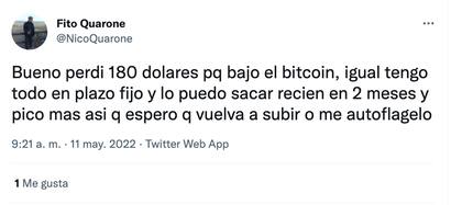 Perdió en bitcoin, un describe qué le pasó a su inversión