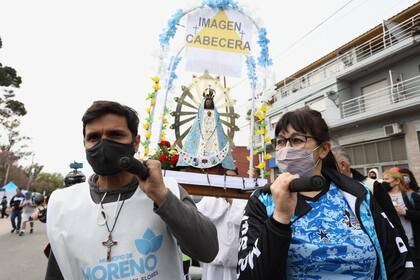 Peregrinación a pie a Luján, Moreno.