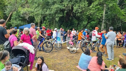 Peregrinos, a pie y en bicicleta