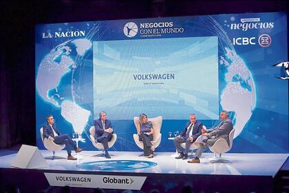 Pérez Izquierdo (Catena Zapata), Glikman (Newsan Food), Carla Quiroga (LA NACION), Yapur (Rizobacter) y Aurich (Havanna)