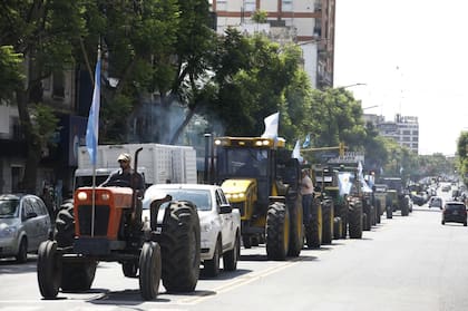 Tractorazo de autoconvocados en Pergamino en enero pasado