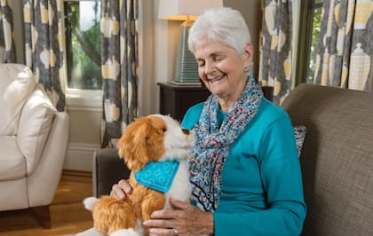 Perros y gatos robóticos se utilizan como apoyo en casos de demencia, con el objetivo de ofrecer interacción y contención