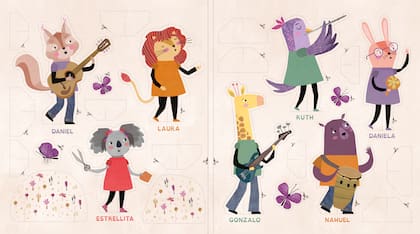 Personajes para recortar del libro "A cocochito"