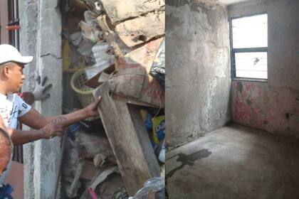 Personal autorizado hizo una limpieza en la casa del hombre (Foto Emilio Fernández/ El Universal)