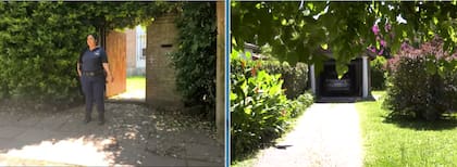 Personal policial mantiene la vigilancia en la casa de la psiquiatra, ubicada en City Bell