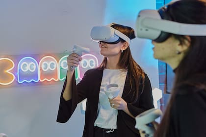 La zona de inmersión está equipada con las últimas tecnologías de realidad virtual y mapping.