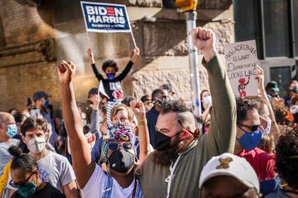 En las calles de Filadelfia, Pensilvania, se celebró en 2020 el triunfo de Joe Biden