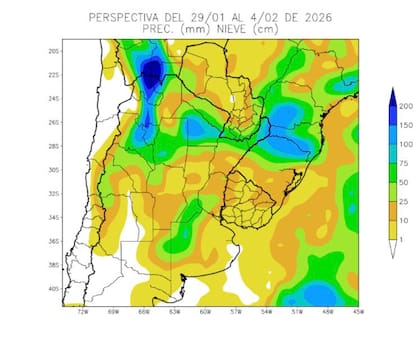 Perspectiva de precipitaciones