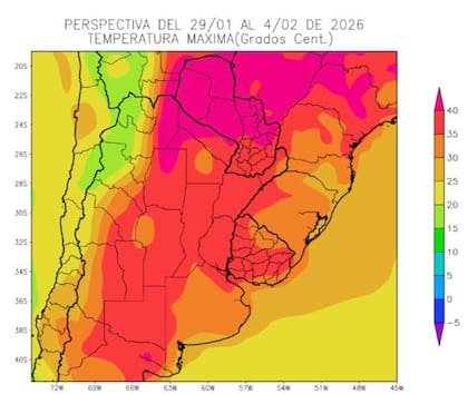 Perspectiva de temperatura máxima