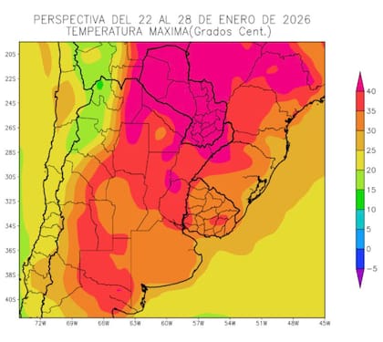 Perspectiva de temperatura máxima