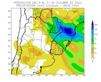 Perspectivas de precipitaciones