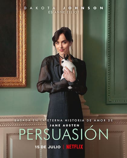 Persuasión (2022) se encuentra protagonizada por Dakota Johnson