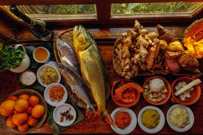 Pescado y mucho color en la mesa de Margay.