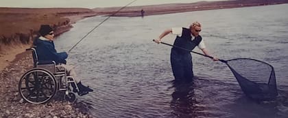 Pescar, otra de las cosas que le gustaba.