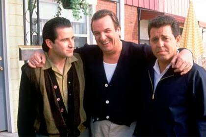 Pesce junto a Danny Aiello y Anthony LaPaglia