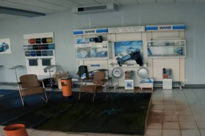 Pese a que la agencia está abandonada hace 10 años, las oficinas permanecen en muy buen estado.