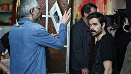 Peter, en las grabaciones de Un gallo para Esculapio