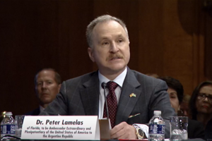 Peter Lamelas, el embajador para la Argentina designado por Donald Trump, que generó una polémica por sus deseos de tener en injerencia en la política doméstica del país