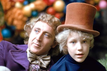 Peter Ostrum junto a Gene Wilder, en el film Willy Wonka y la fábrica de chocolate (1971)