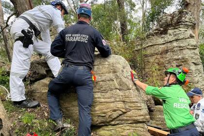 Peter Watts, paramédico de rescate especialista de la Ambulancia de Nueva Gales del Sur, afirmó que nunca había visto un caso similar (Fuente: NSW Ambulance)