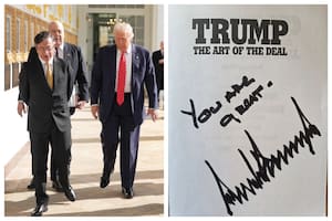 La dedicatoria que Trump le firmó a Petro y el mensaje del colombiano en las redes