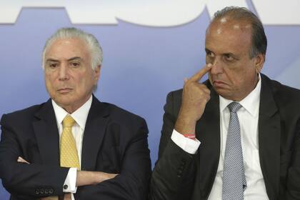 Pezao, con Temer, en febrero