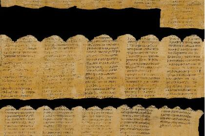 PHerc. 172 es uno de los casi 800 pergaminos que fueron desenterrados en la Villa de los Papiros (Universidad de Kentucky)