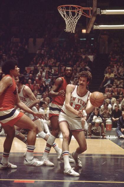 Phil Jackson ganó dos anillos como jugador con la camiseta de New York Knicks  (Photo by Lane Stewart /Sports Illustrated via Getty Images)